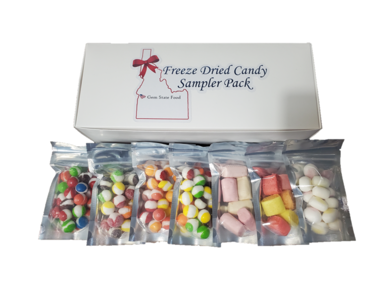 7 bag Variety Sampler Pack – Freeze Dried Candy Gift Box – Gem State Food